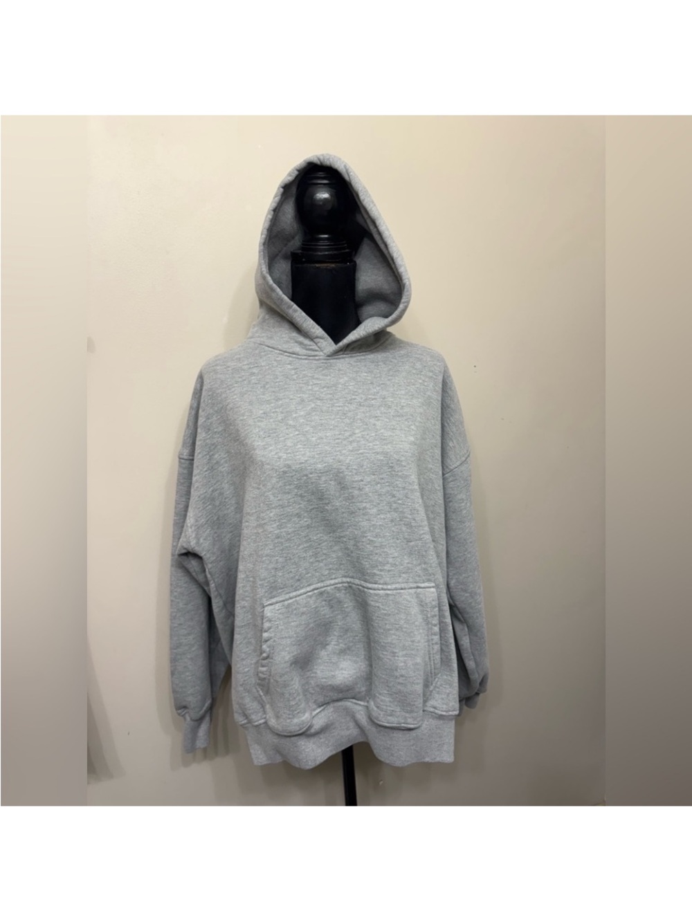 h:ours Men’s Light Gray Pullover Hoodie XL